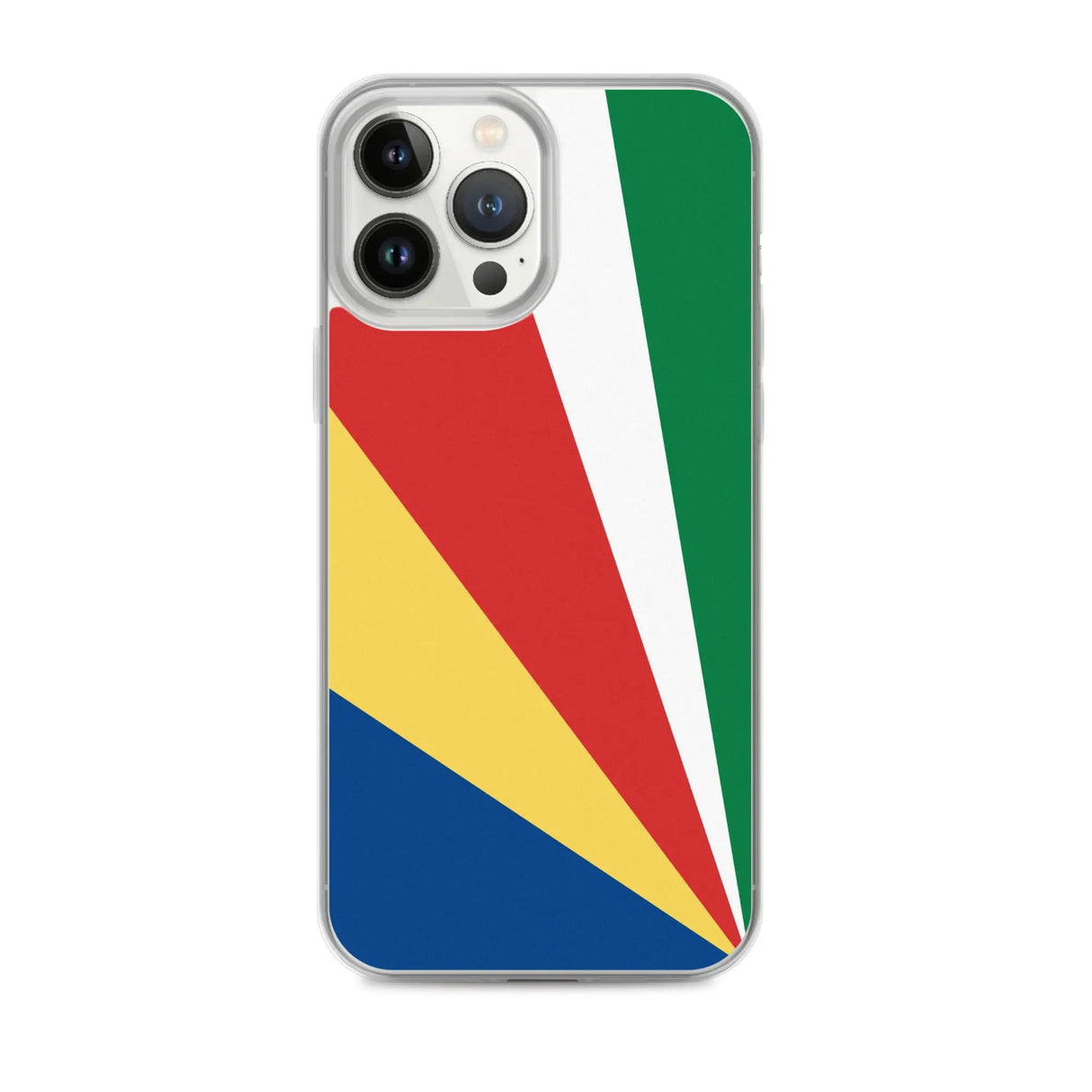 Coque iphone drapeau seychelles souple antichoc transparente
