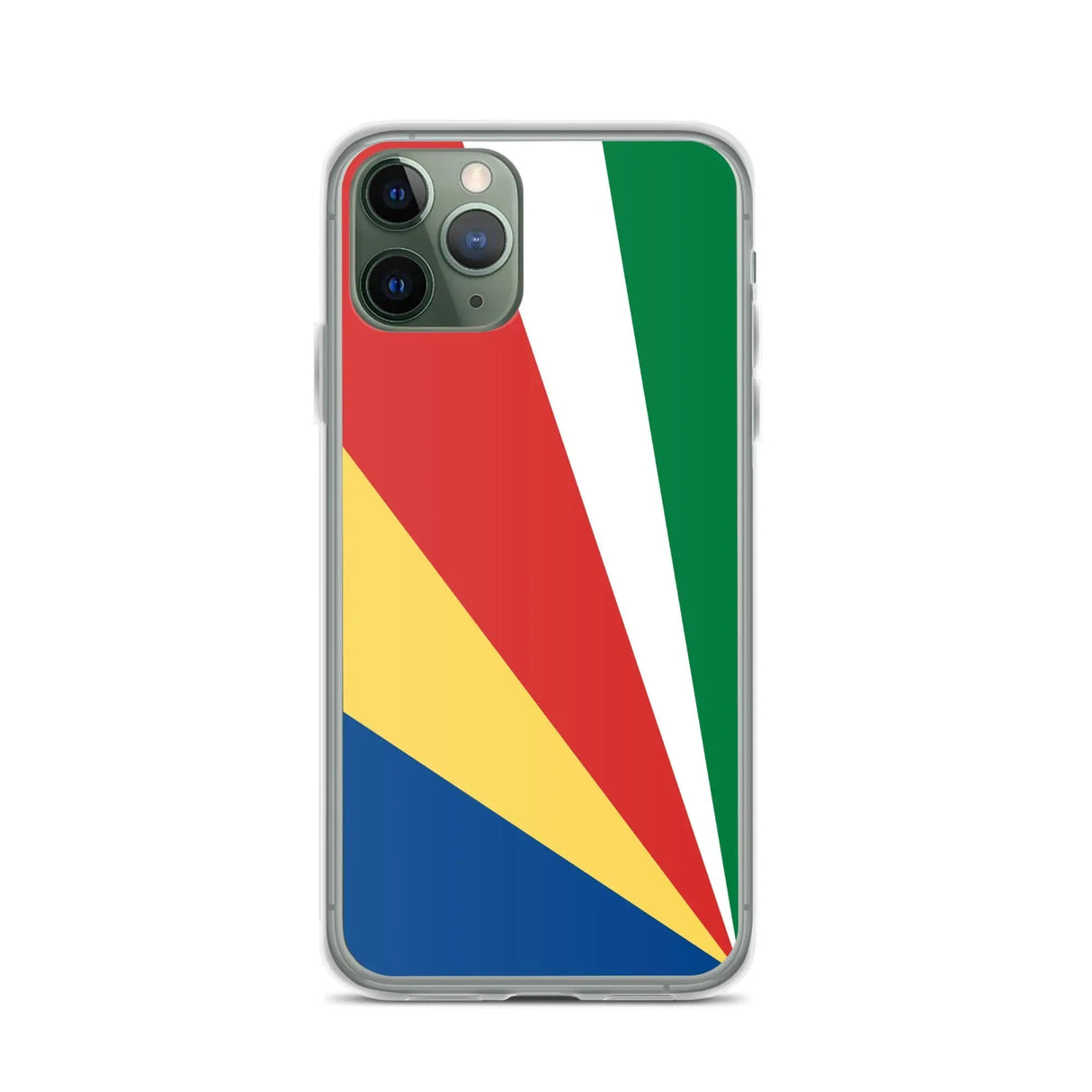 Coque iphone drapeau seychelles souple antichoc transparente