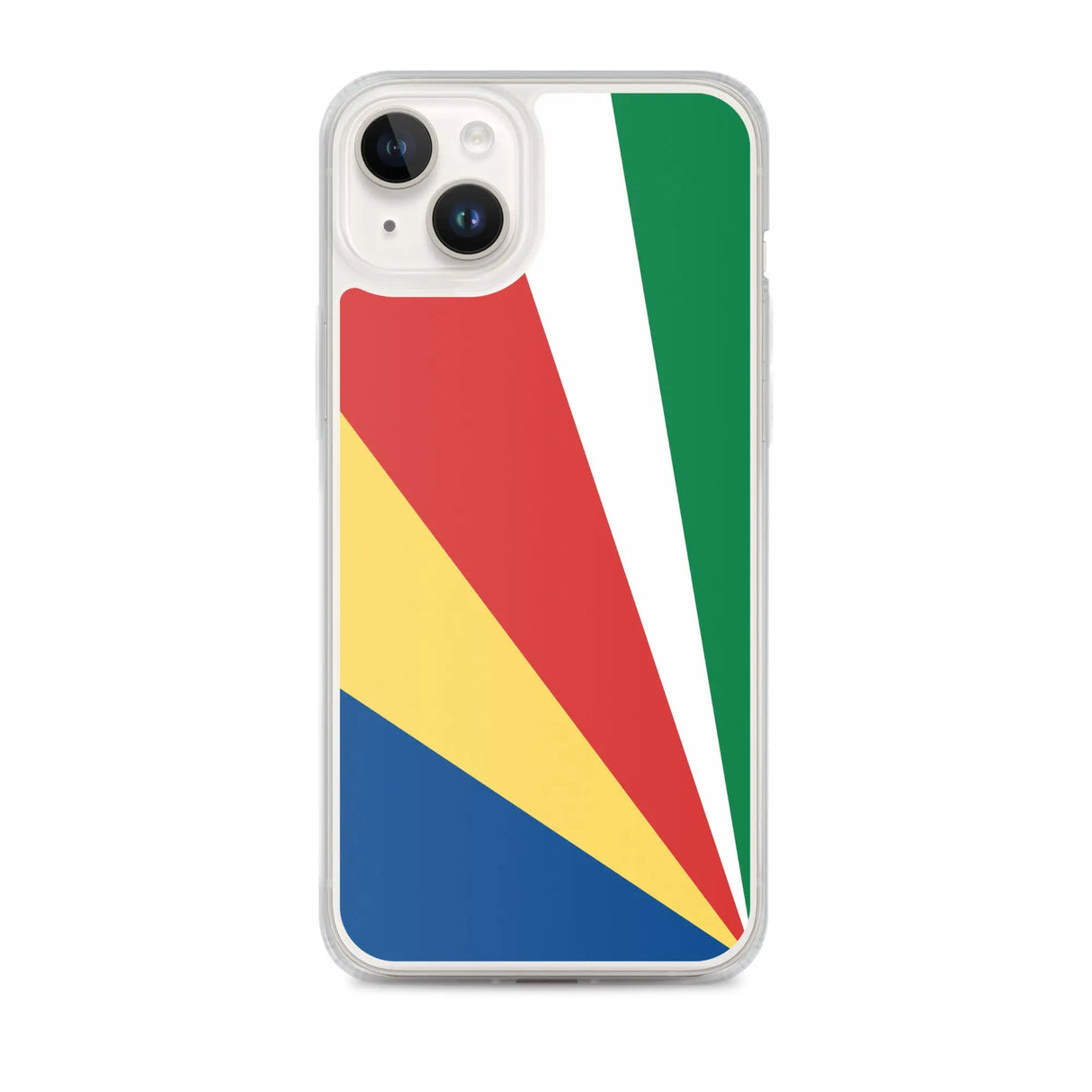 Coque iphone drapeau seychelles souple antichoc transparente