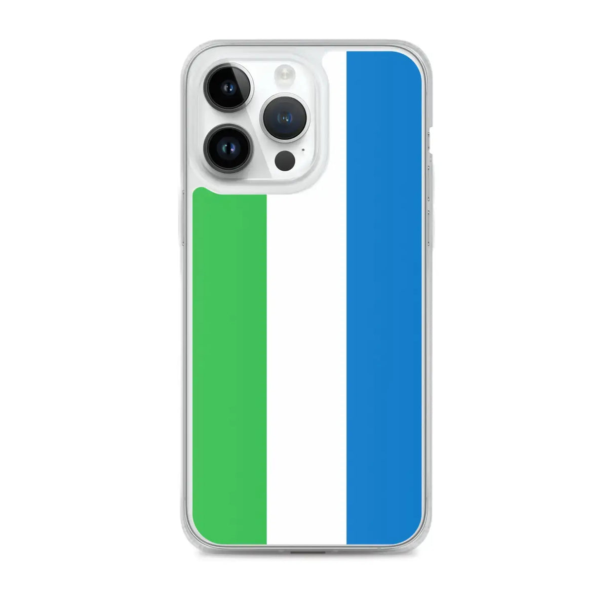 Coque iphone drapeau sierra leone souple antichoc transparente