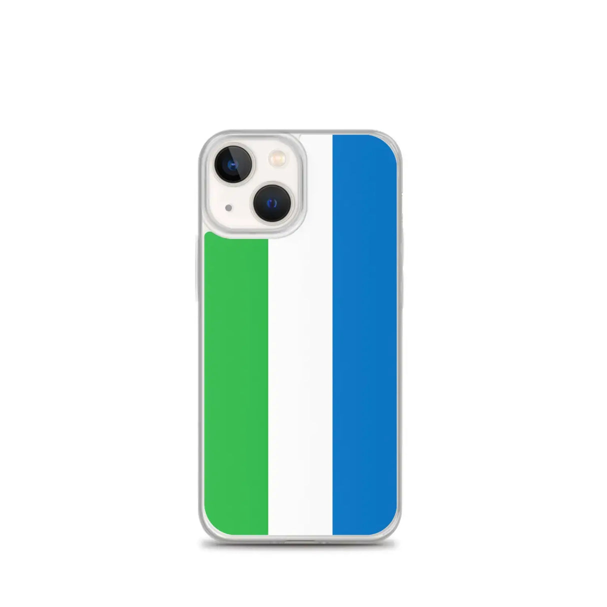 Coque iphone drapeau sierra leone souple antichoc transparente
