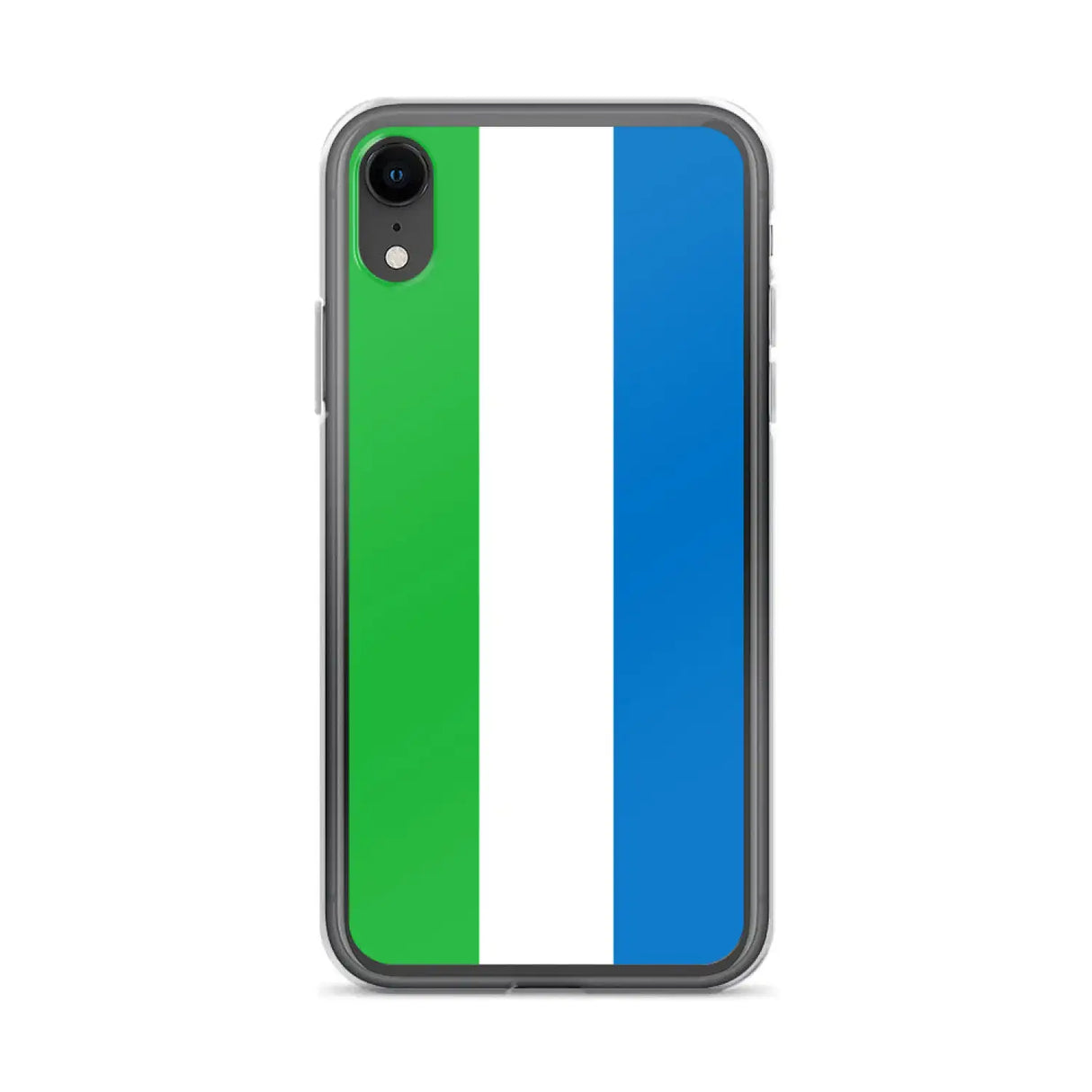 Coque iphone drapeau sierra leone souple antichoc transparente