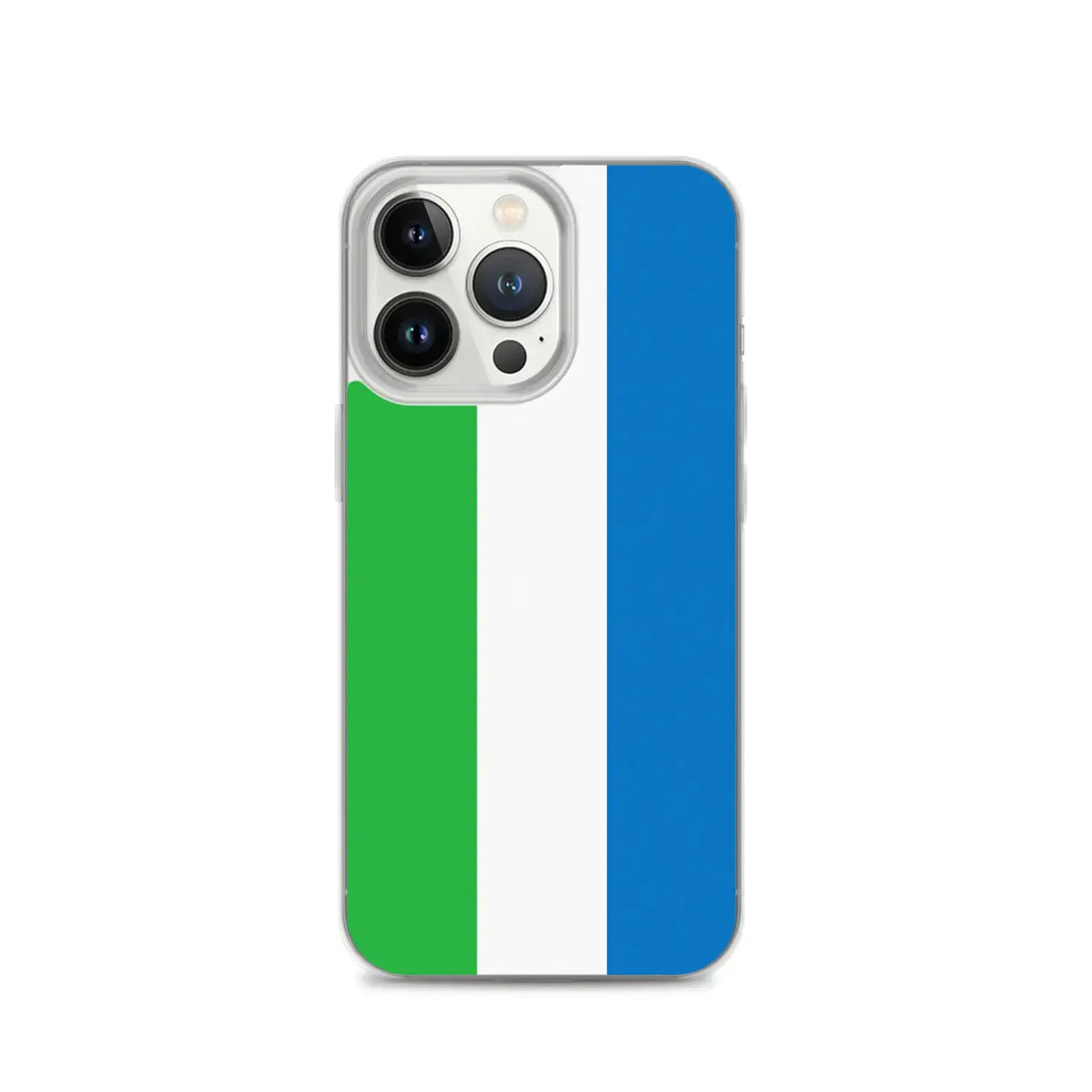 Coque iphone drapeau sierra leone souple antichoc transparente