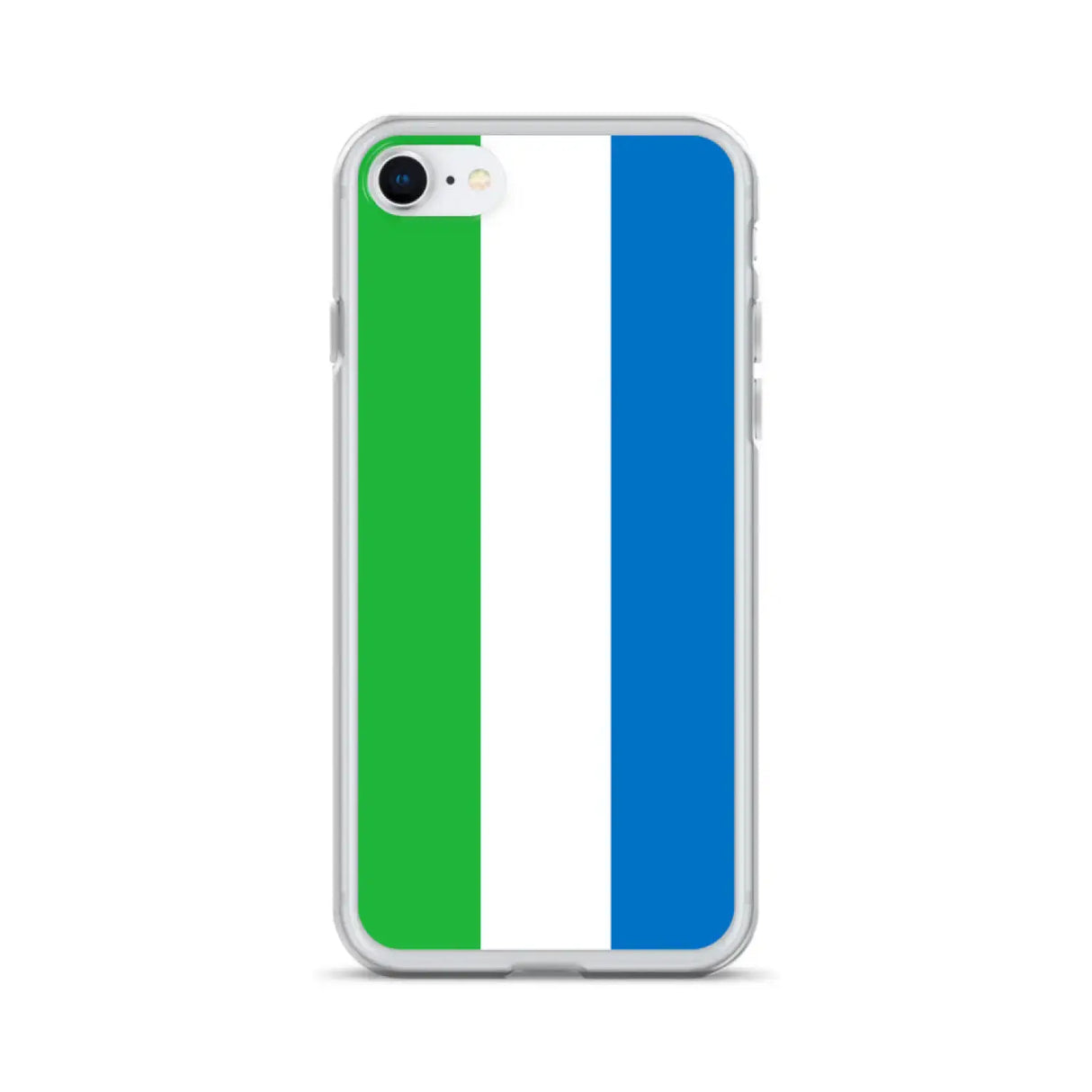 Coque iphone drapeau sierra leone souple antichoc transparente