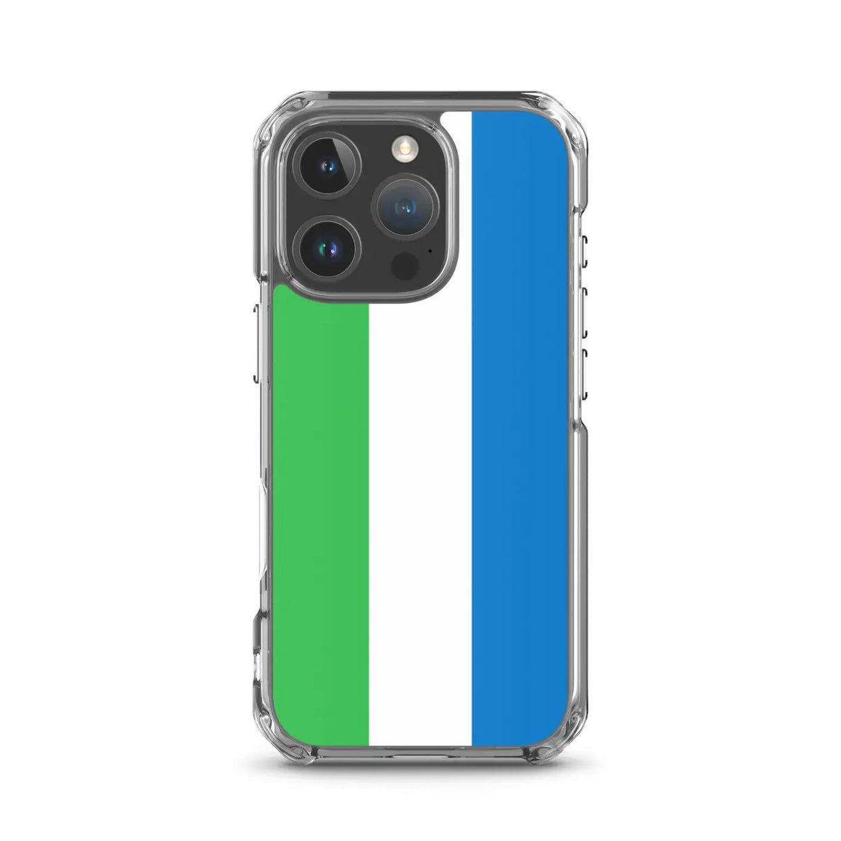 Coque iphone drapeau sierra leone souple antichoc transparente