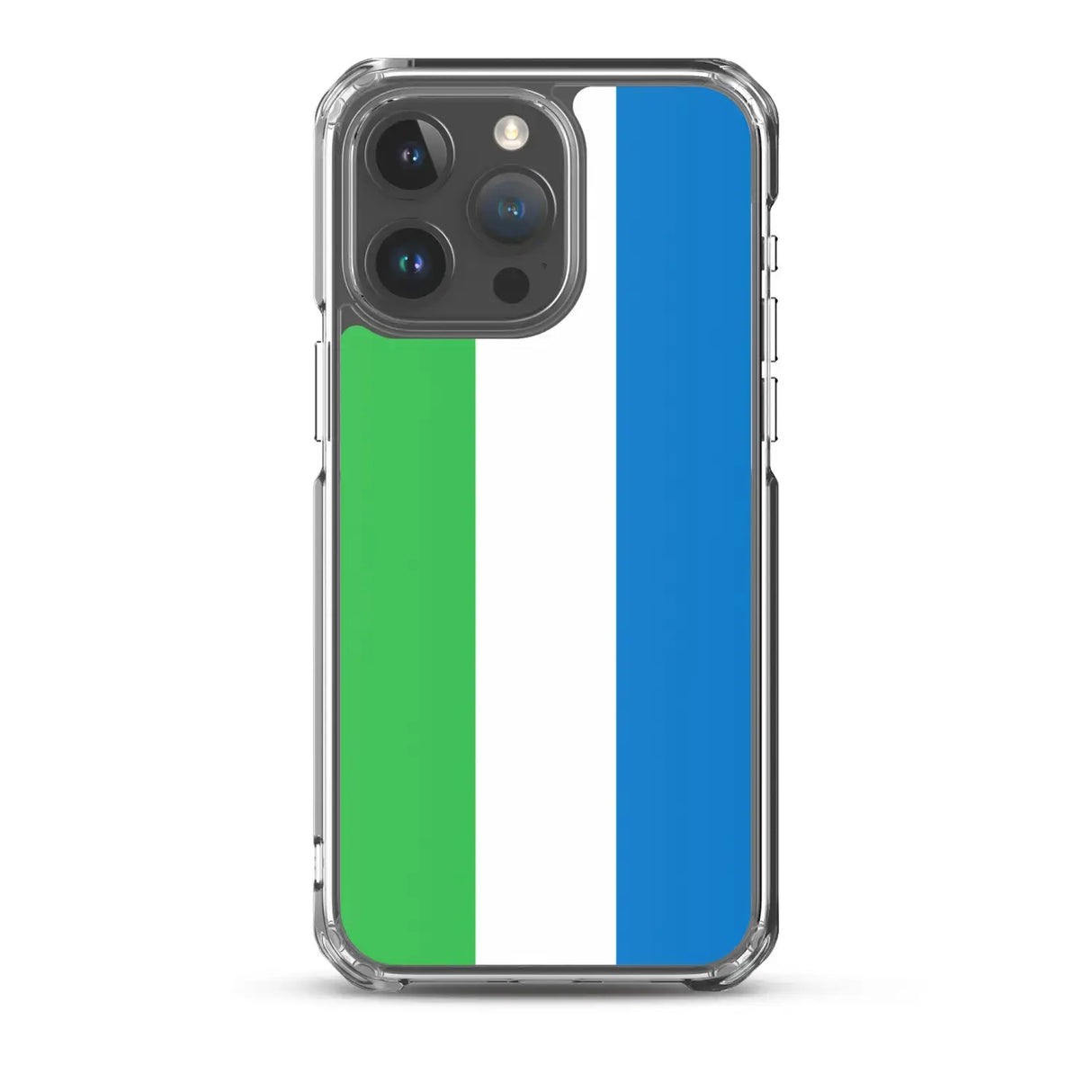 Coque iphone drapeau sierra leone souple antichoc transparente