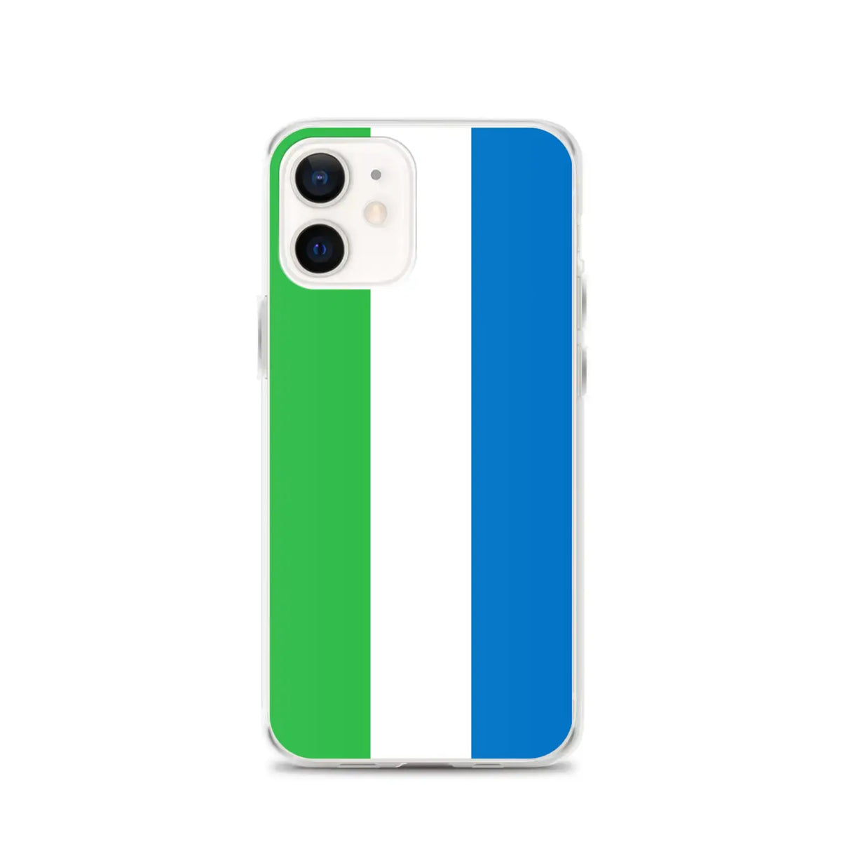 Coque iphone drapeau sierra leone souple antichoc transparente