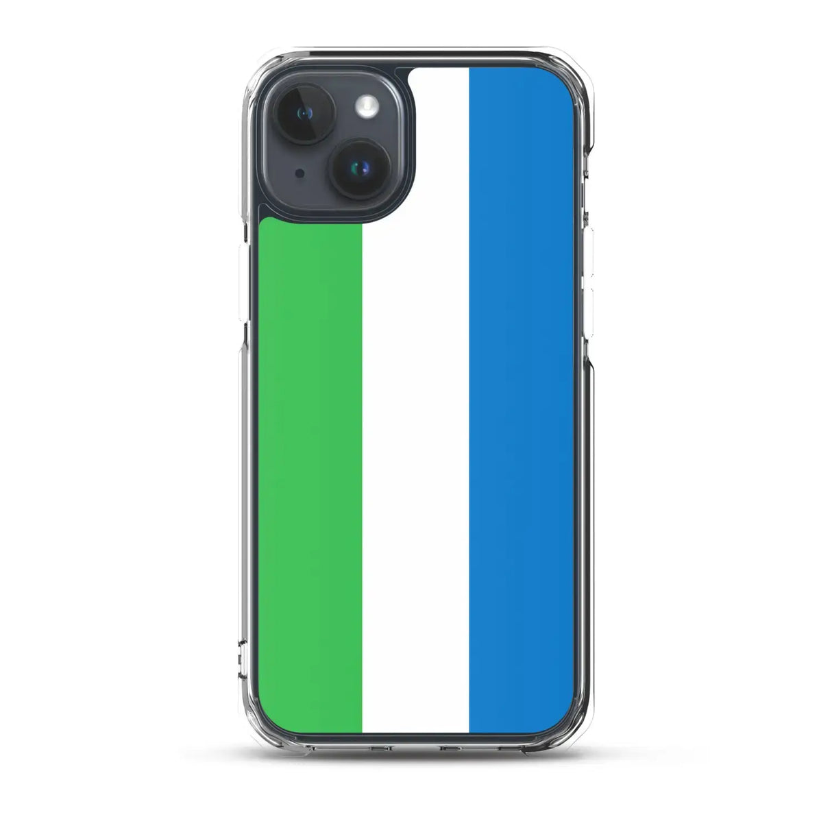 Coque iphone drapeau sierra leone souple antichoc transparente
