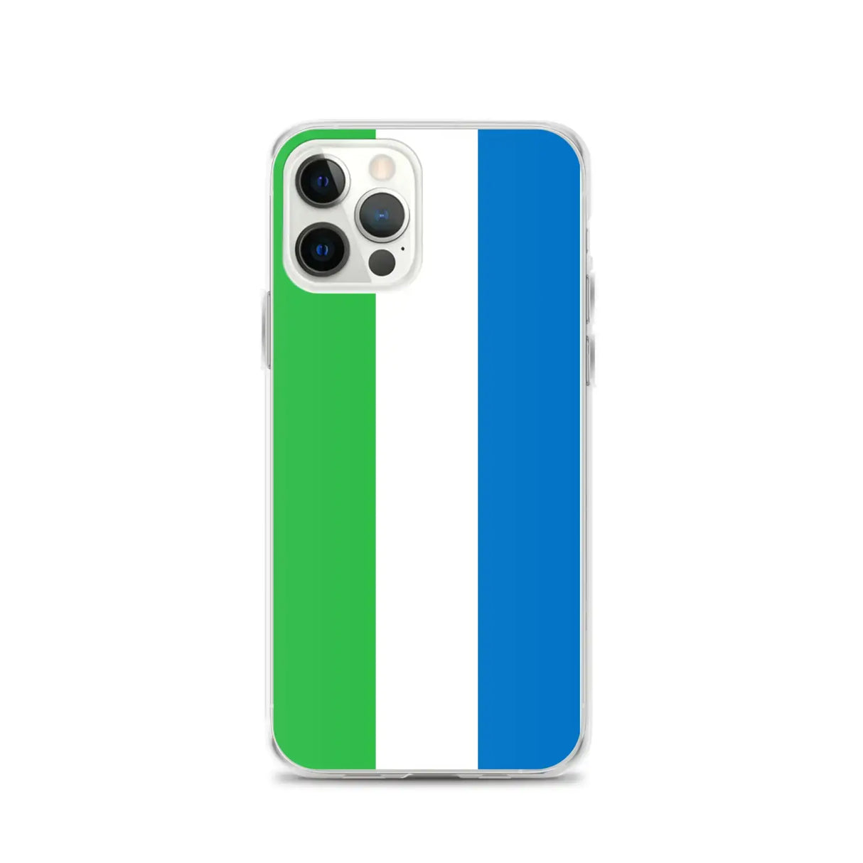 Coque iphone drapeau sierra leone souple antichoc transparente