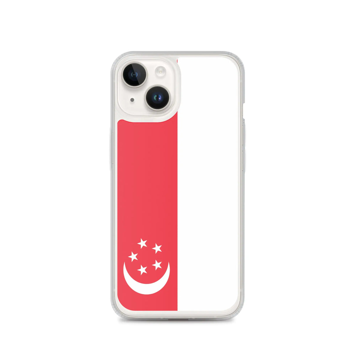 Coque iphone drapeau singapour souple antichoc transparente