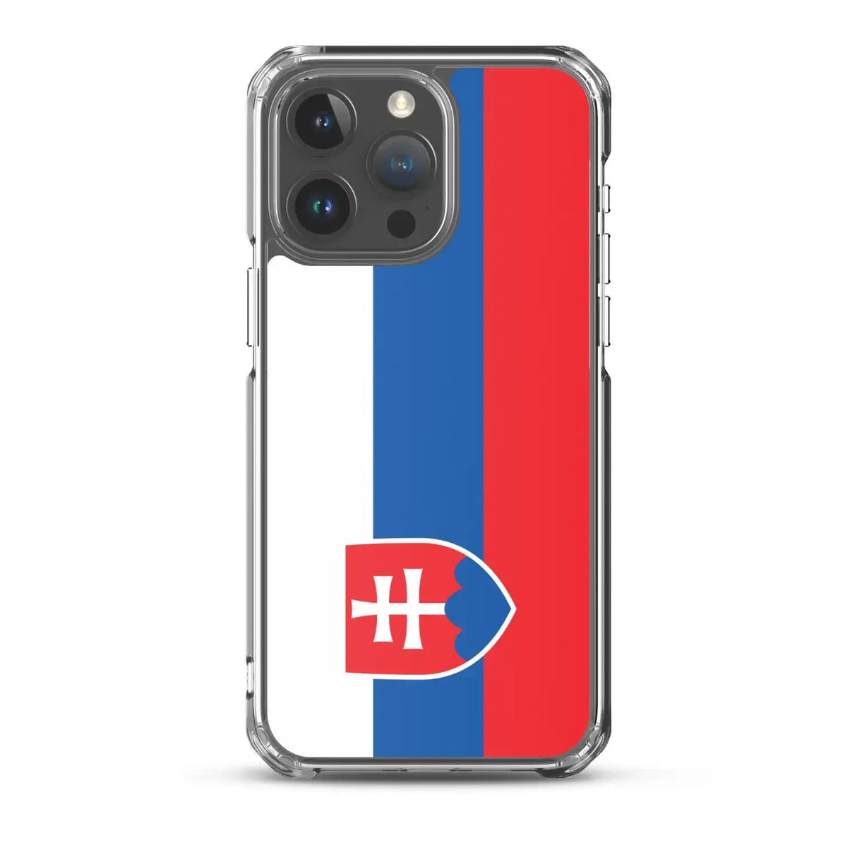 Coque iphone drapeau slovaquie souple antichoc transparente