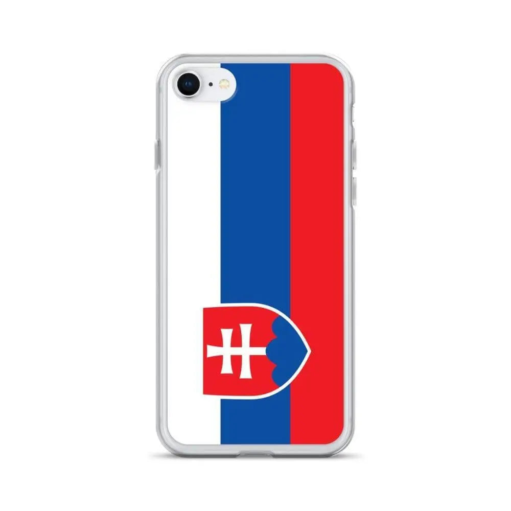 Coque iphone drapeau slovaquie souple antichoc transparente