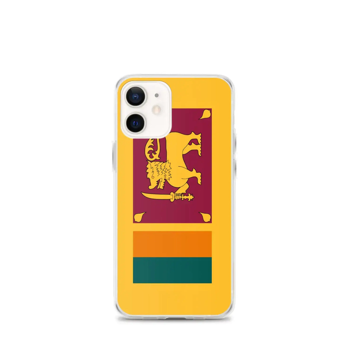 Coque iphone drapeau sri lanka souple antichoc transparente