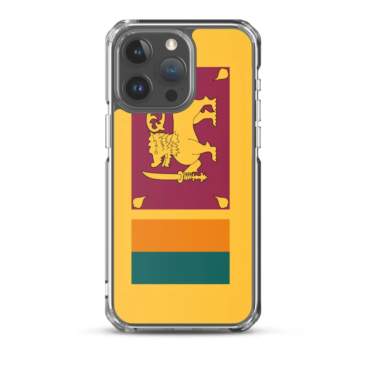 Coque iphone drapeau sri lanka souple antichoc transparente