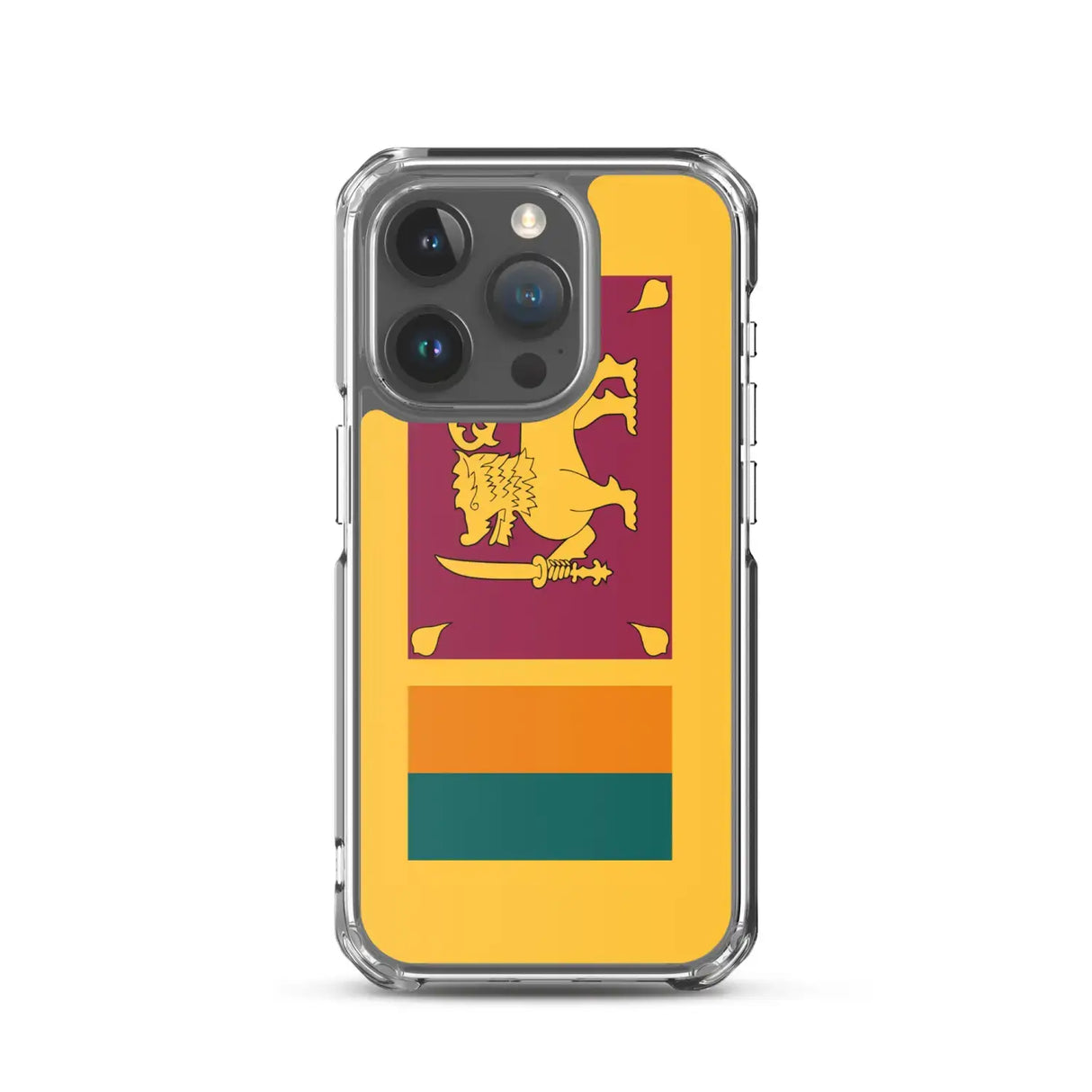 Coque iphone drapeau sri lanka souple antichoc transparente