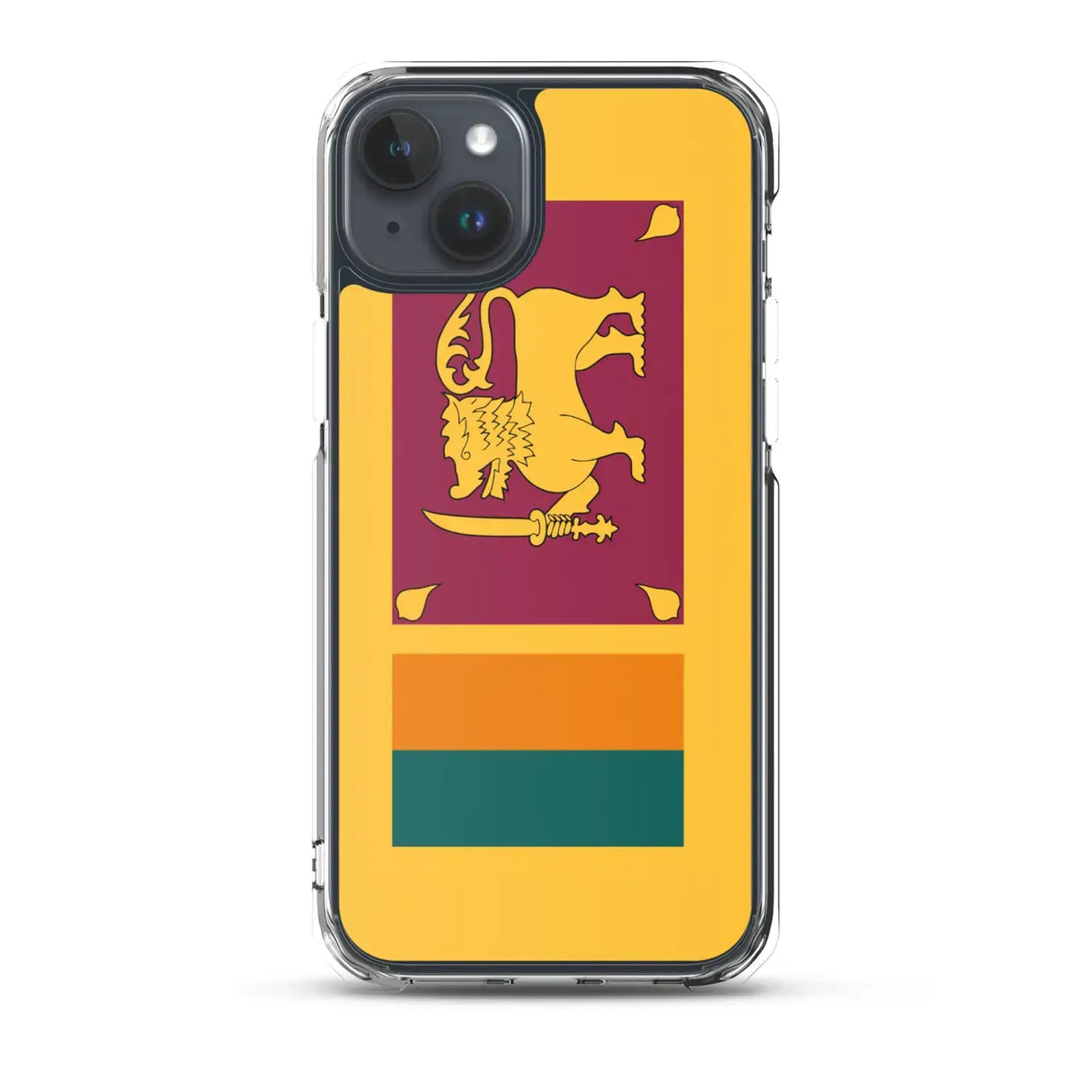 Coque iphone drapeau sri lanka souple antichoc transparente