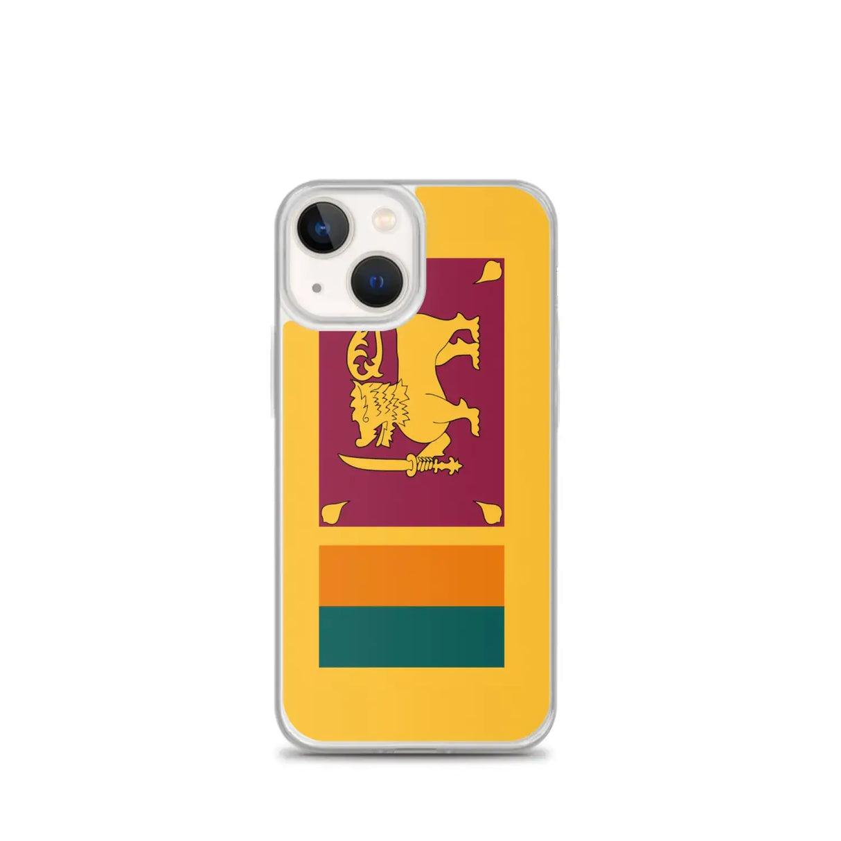 Coque iphone drapeau sri lanka souple antichoc transparente