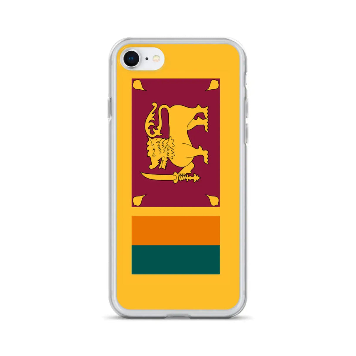 Coque iphone drapeau sri lanka souple antichoc transparente