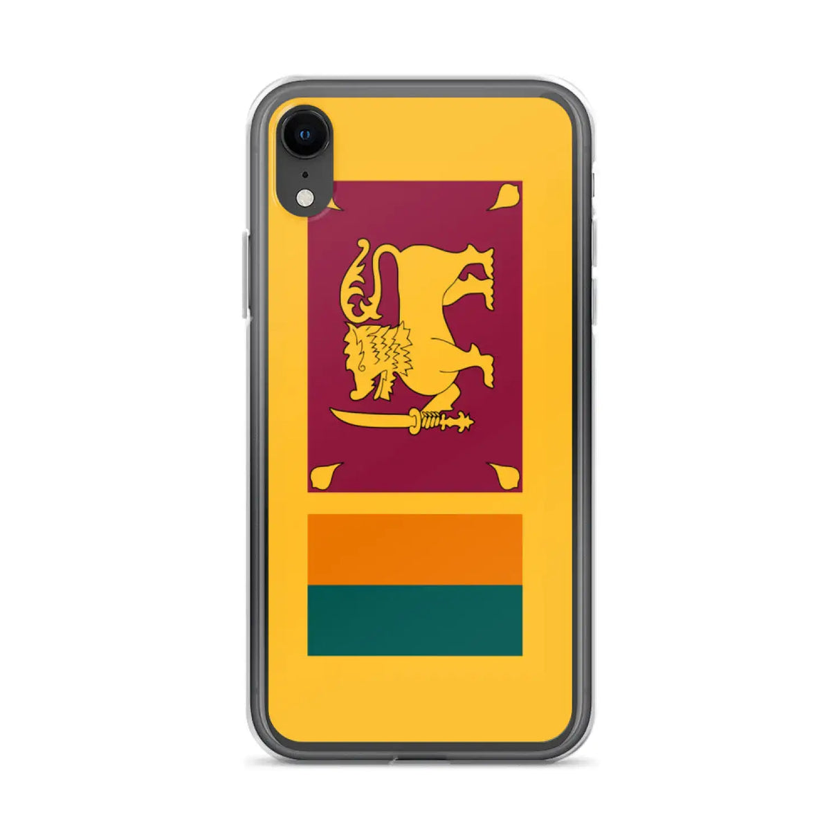 Coque iphone drapeau sri lanka souple antichoc transparente