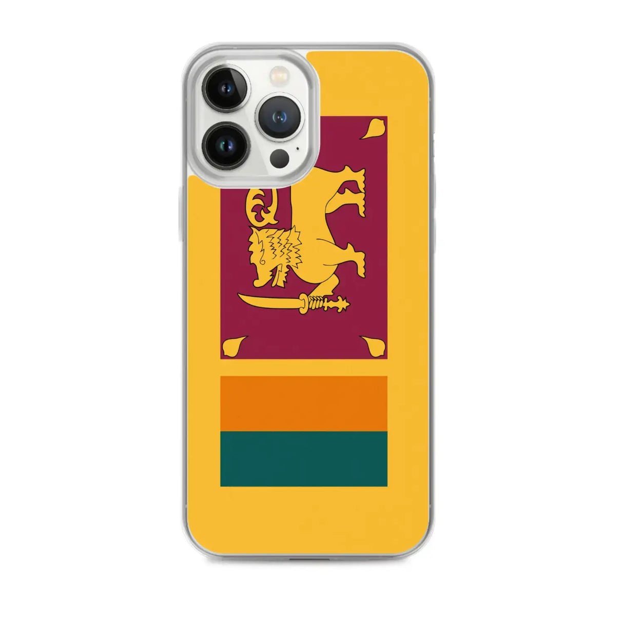 Coque iphone drapeau sri lanka souple antichoc transparente