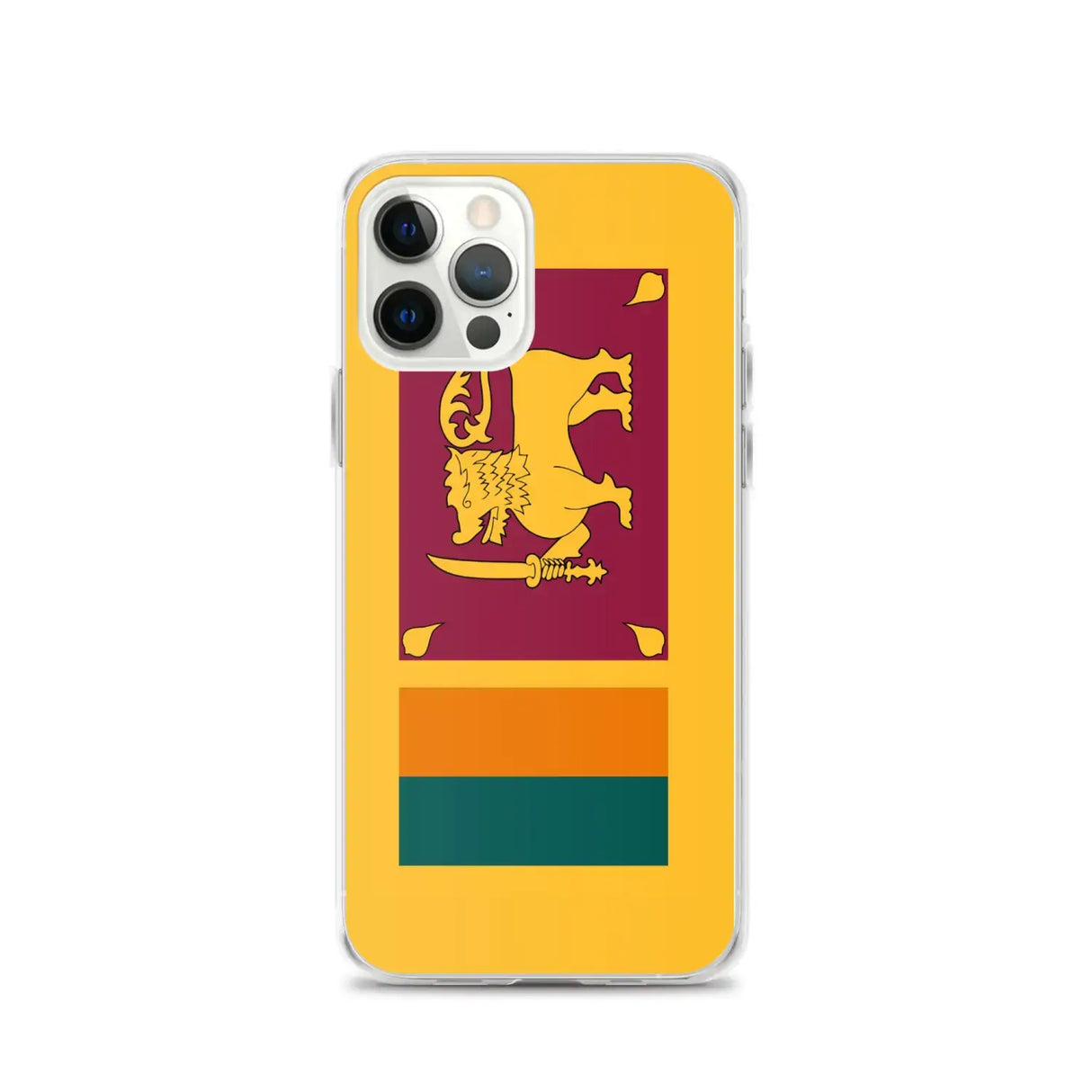 Coque iphone drapeau sri lanka souple antichoc transparente