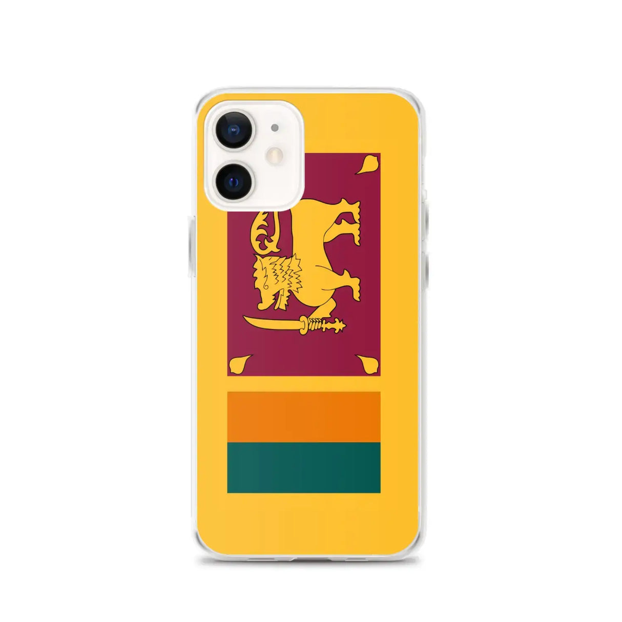 Coque iphone drapeau sri lanka souple antichoc transparente