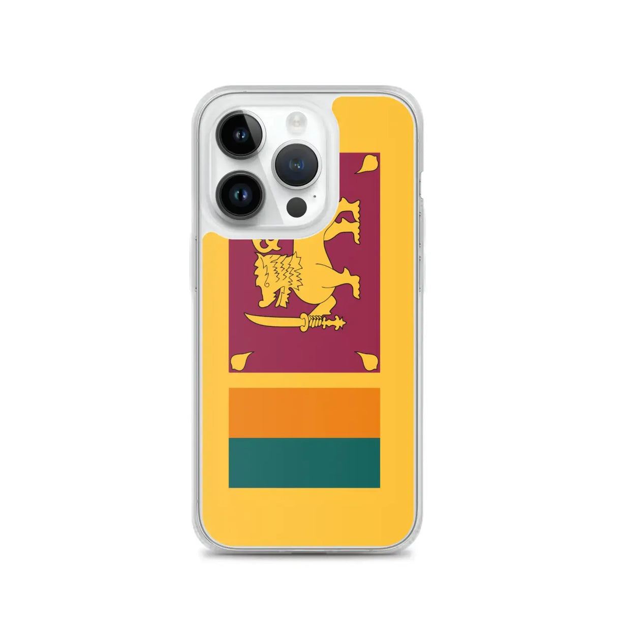 Coque iphone drapeau sri lanka souple antichoc transparente