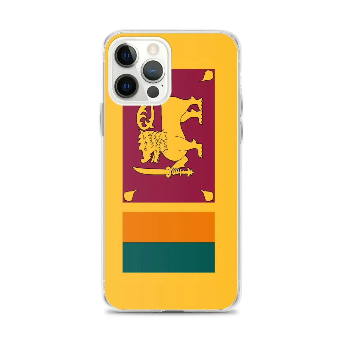 Coque iphone drapeau sri lanka souple antichoc transparente