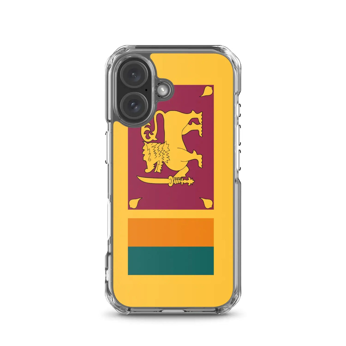 Coque iphone drapeau sri lanka souple antichoc transparente