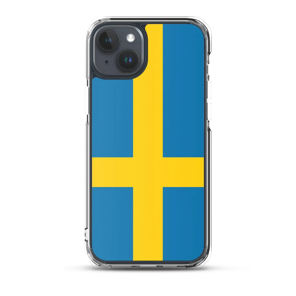 Coque iphone drapeau suède souple antichoc transparente