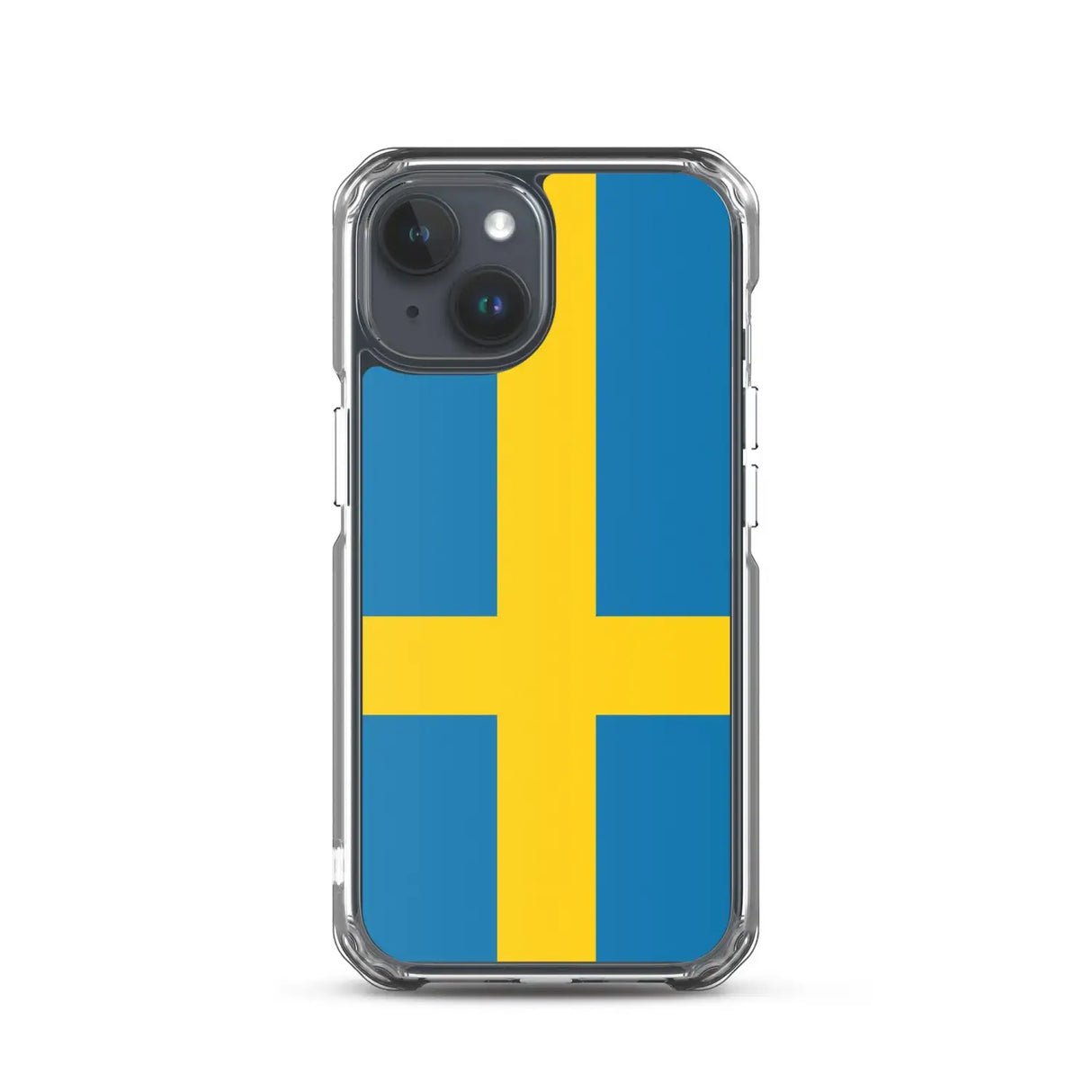 Coque iphone drapeau suède souple antichoc transparente