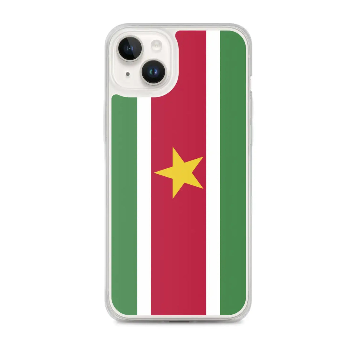 Coque iphone drapeau suriname souple antichoc transparente