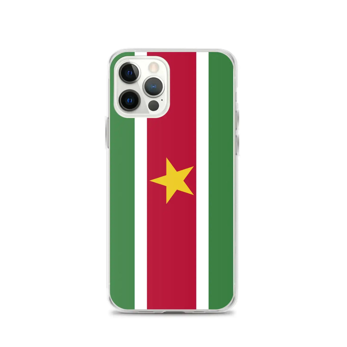 Coque iphone drapeau suriname souple antichoc transparente