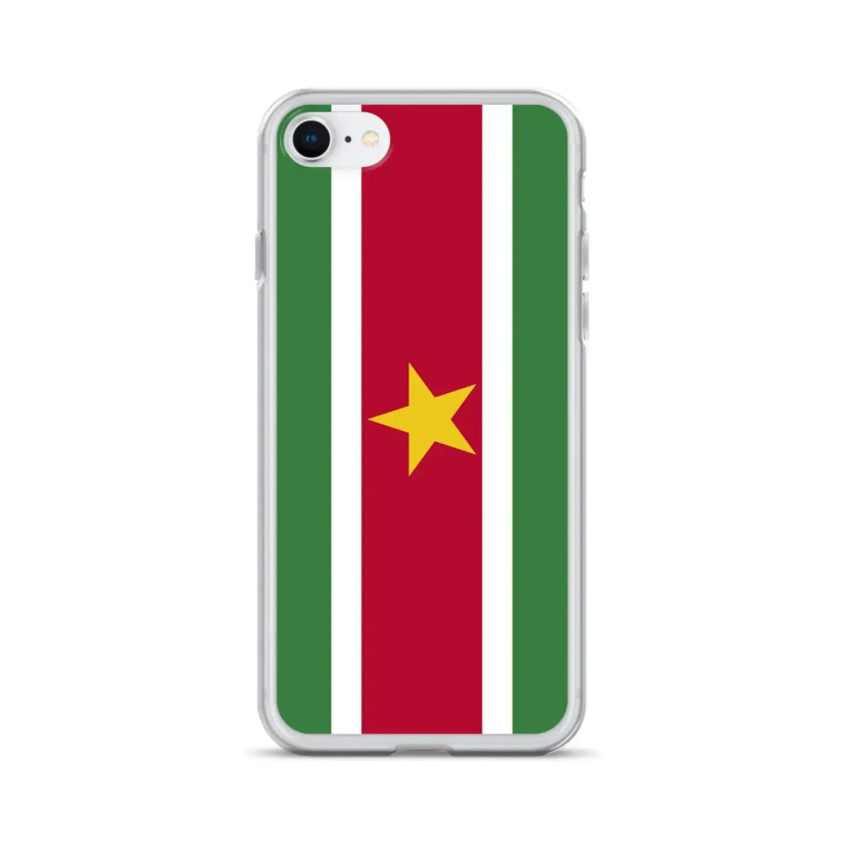 Coque iphone drapeau suriname souple antichoc transparente