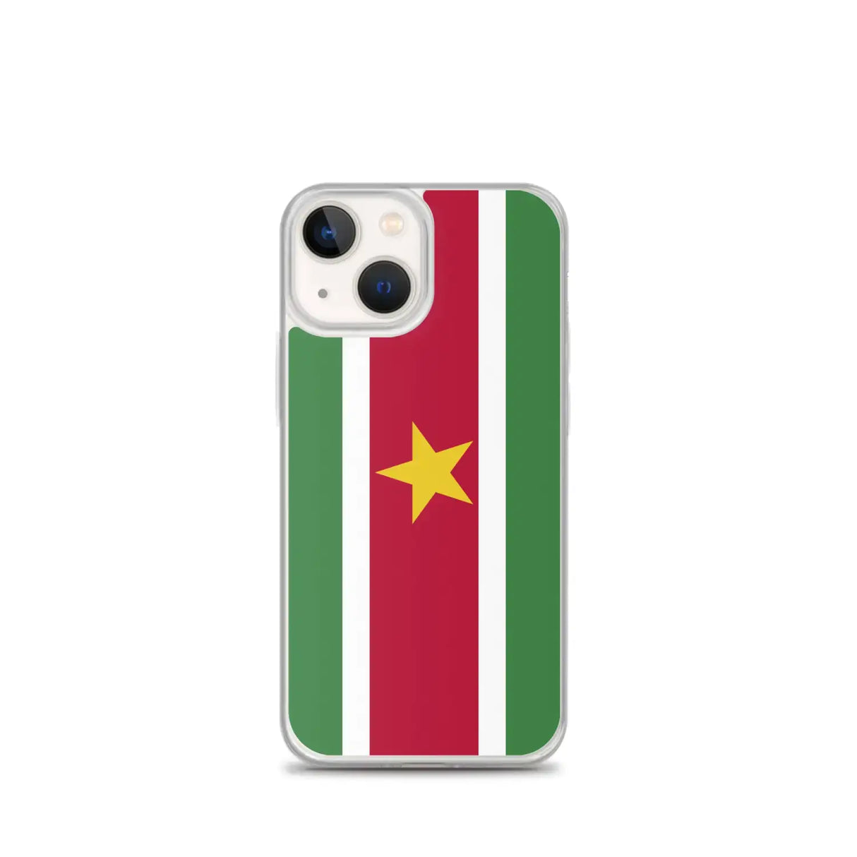 Coque iphone drapeau suriname souple antichoc transparente