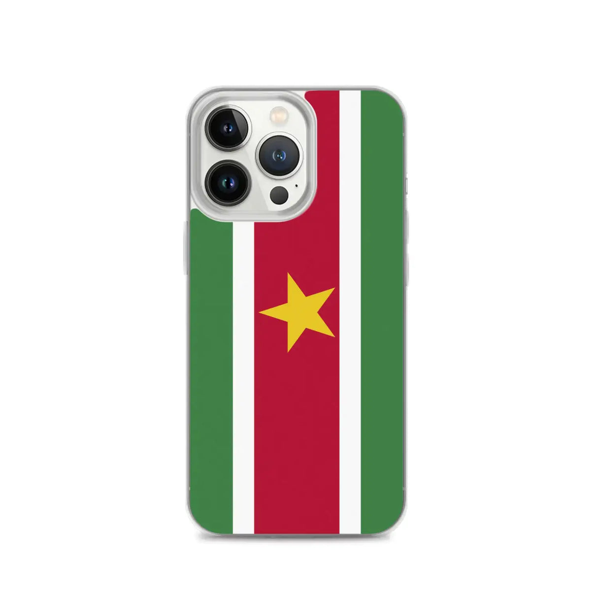 Coque iphone drapeau suriname souple antichoc transparente