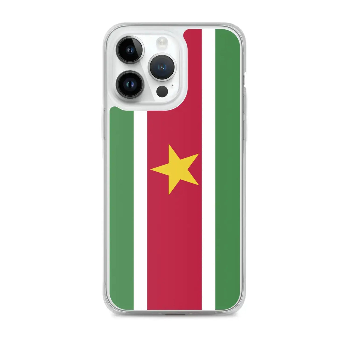 Coque iphone drapeau suriname souple antichoc transparente
