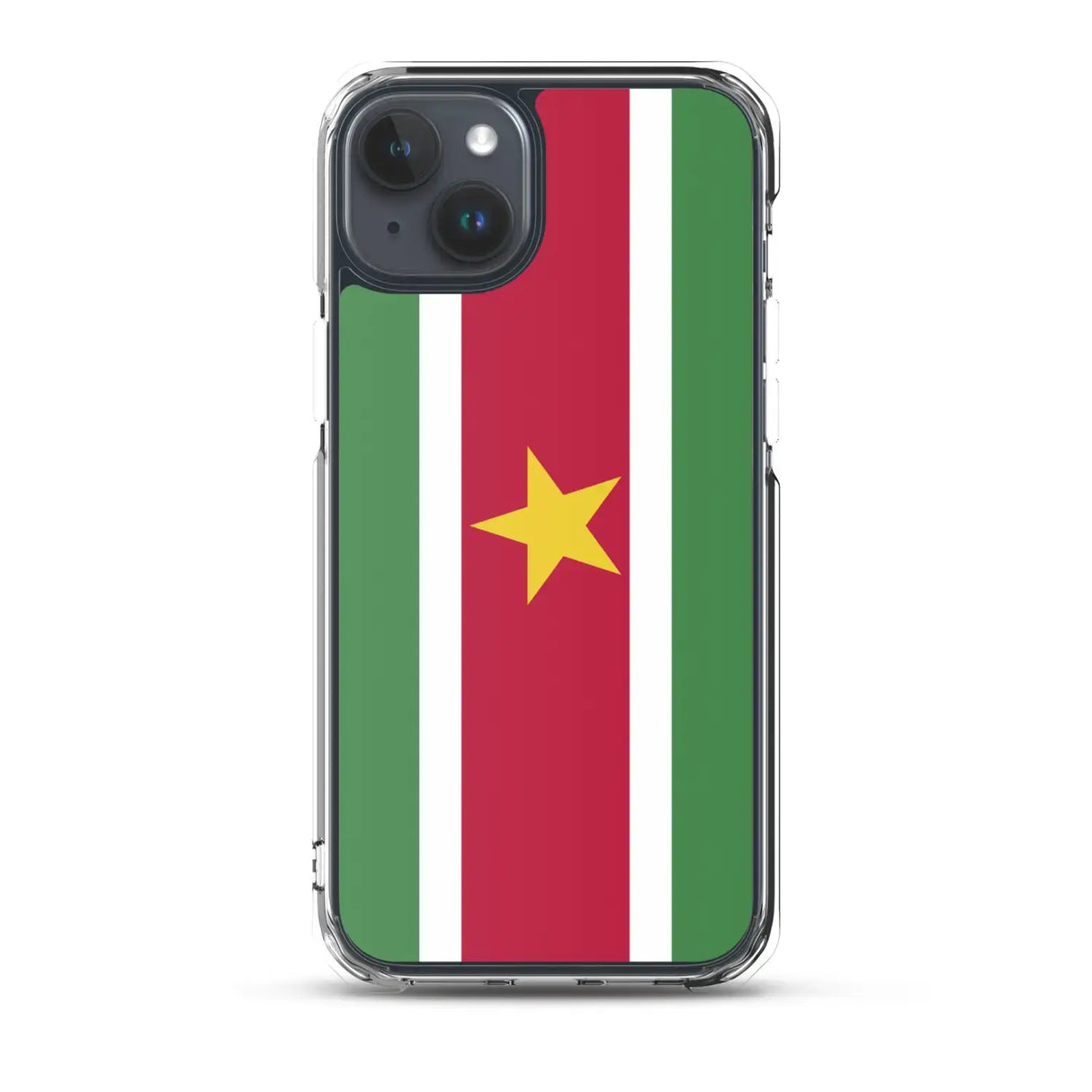 Coque iphone drapeau suriname souple antichoc transparente