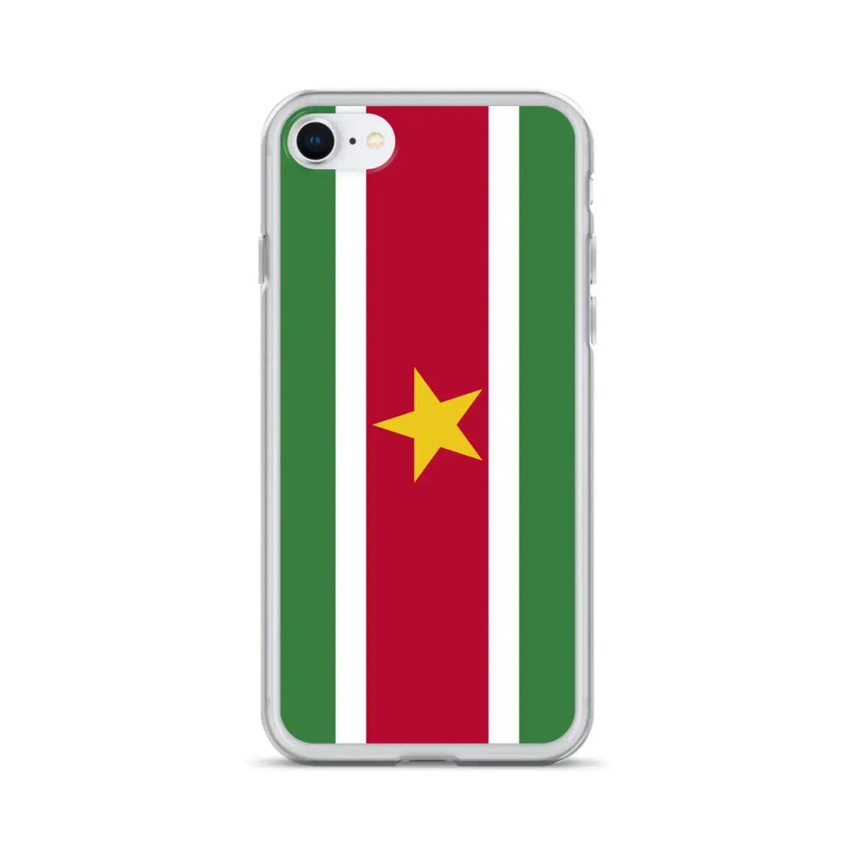 Coque iphone drapeau suriname souple antichoc transparente