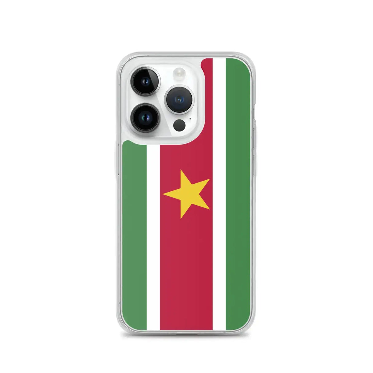 Coque iphone drapeau suriname souple antichoc transparente