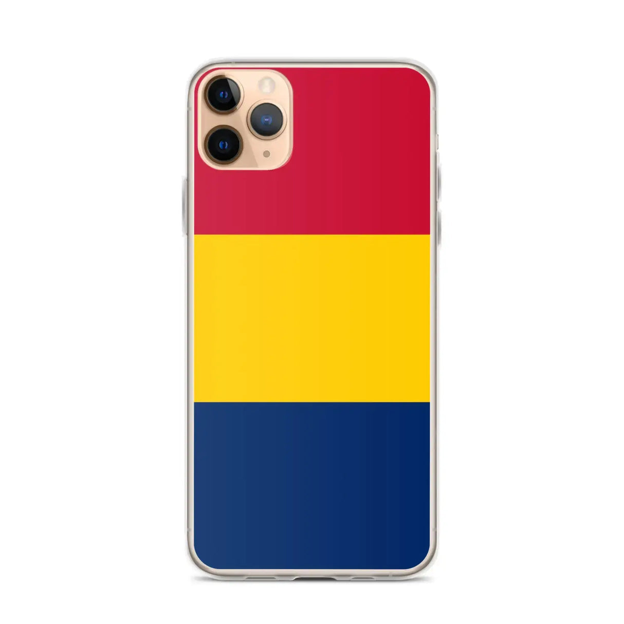 Coque iphone drapeau tchad souple antichoc transparente