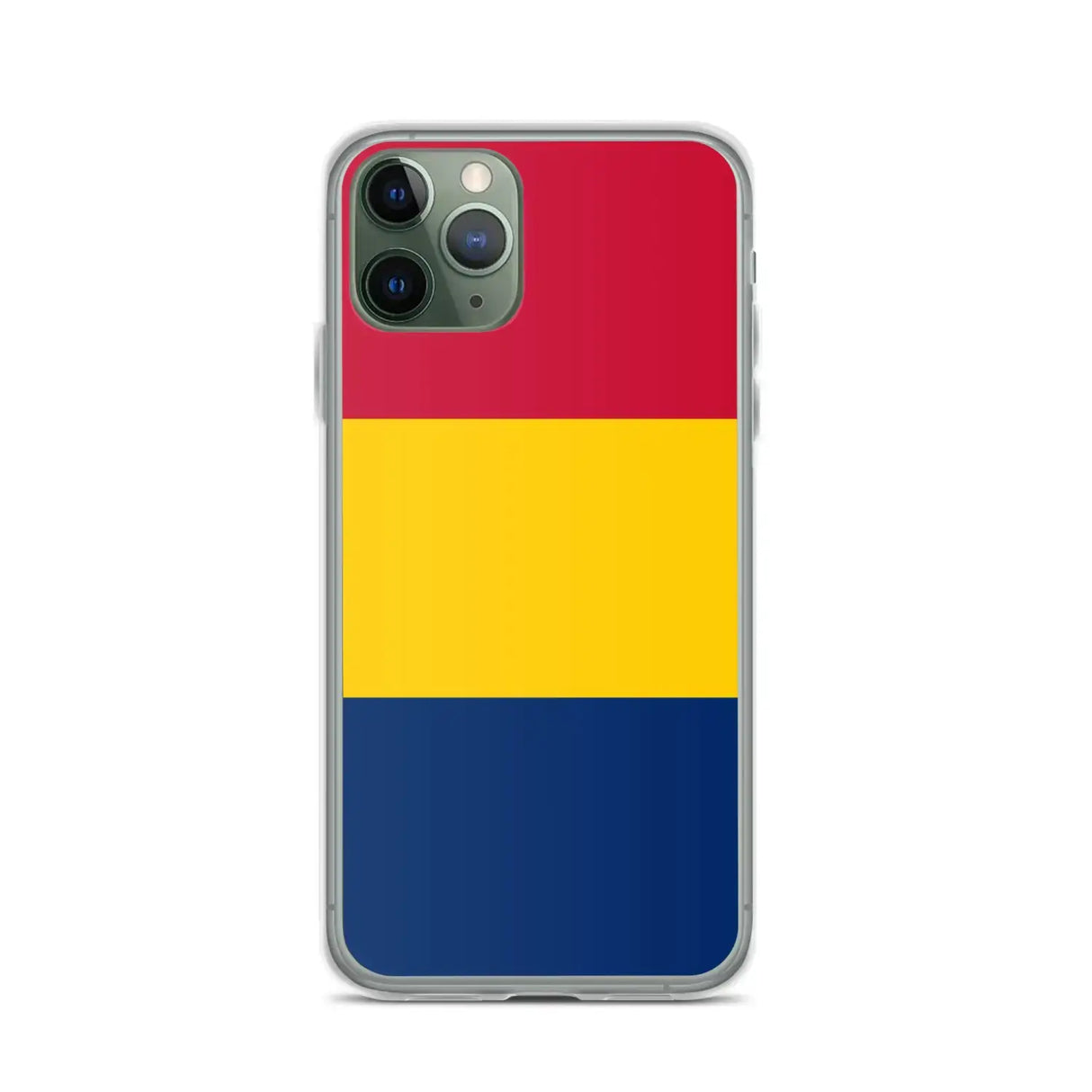 Coque iphone drapeau tchad souple antichoc transparente