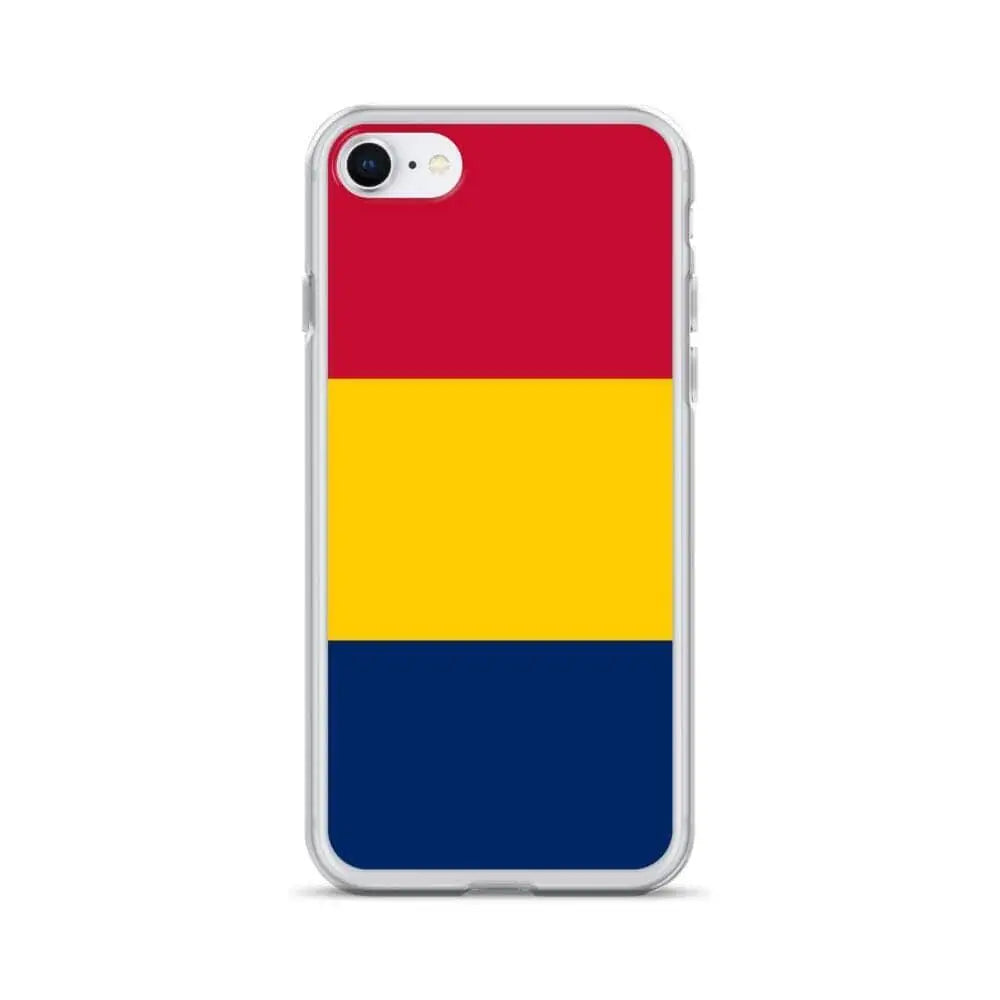 Coque iphone drapeau tchad souple antichoc transparente
