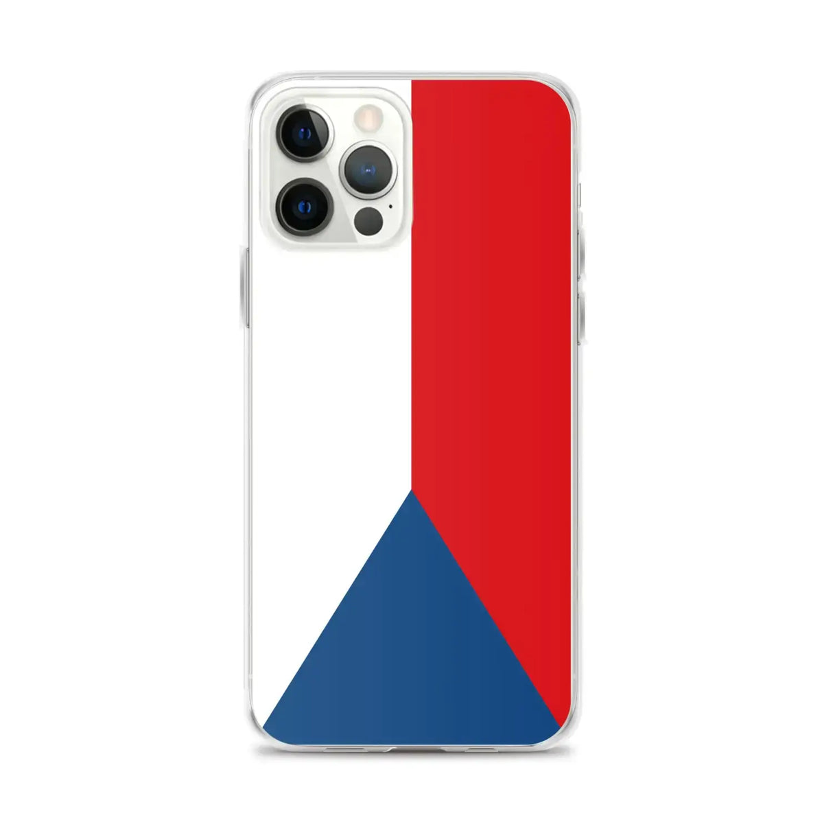 Coque iphone drapeau tchéquie souple antichoc transparente