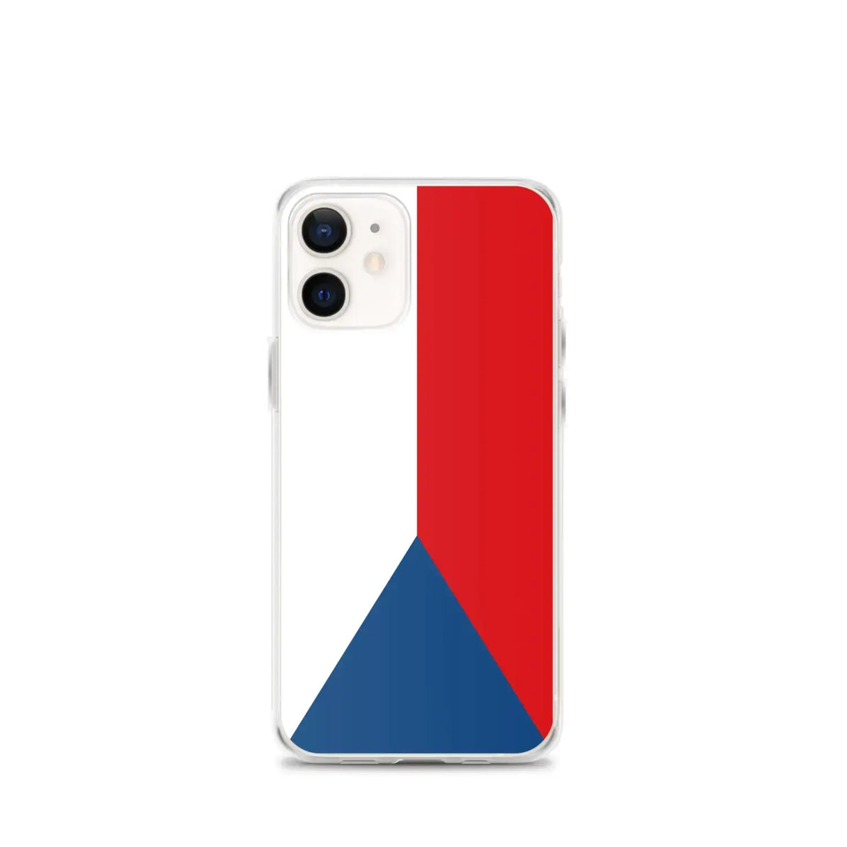 Coque iphone drapeau tchéquie souple antichoc transparente