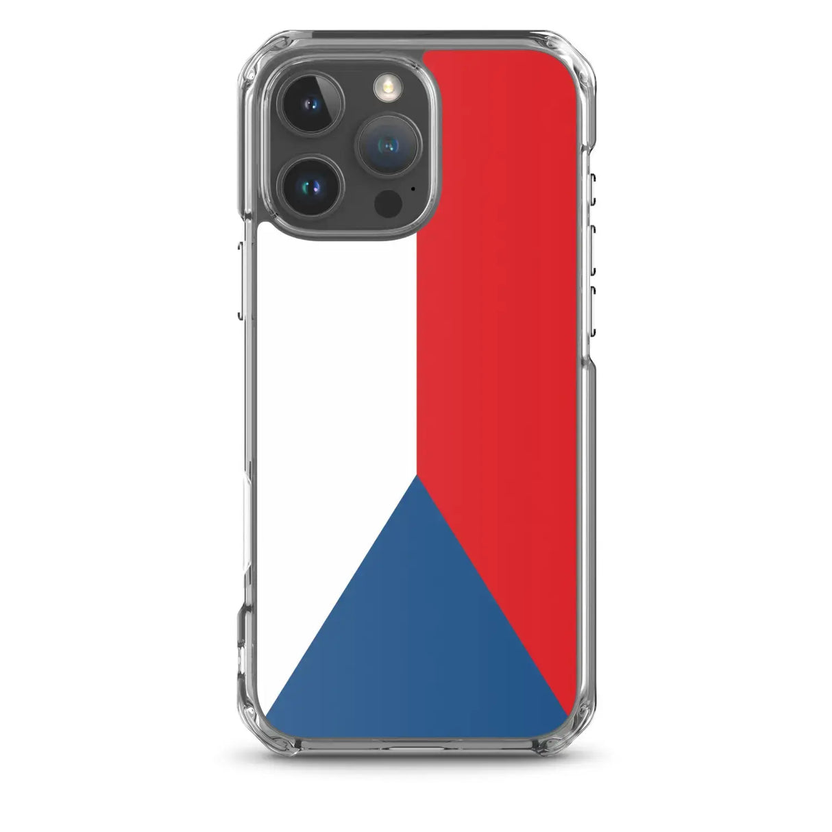 Coque iphone drapeau tchéquie souple antichoc transparente