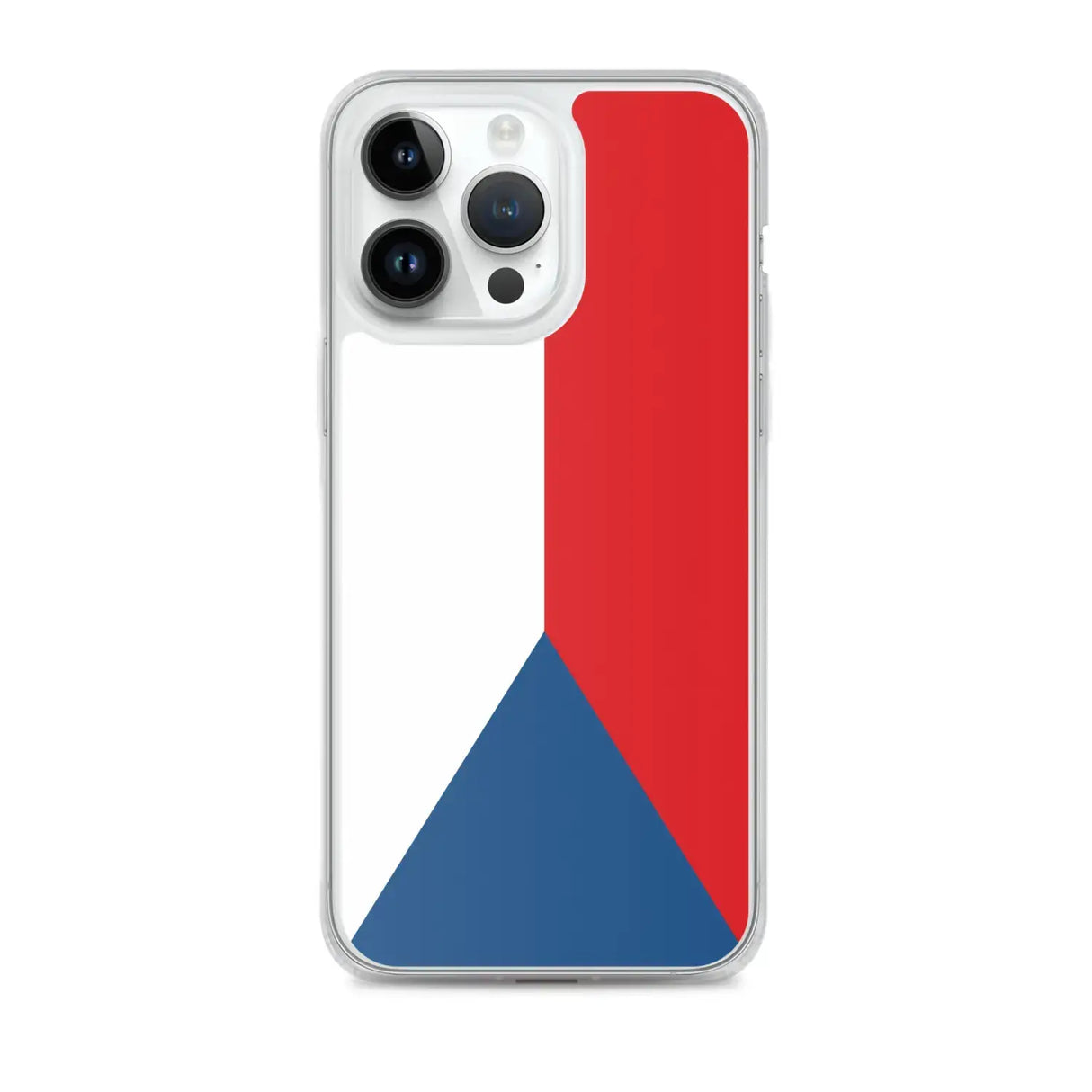 Coque iphone drapeau tchéquie souple antichoc transparente