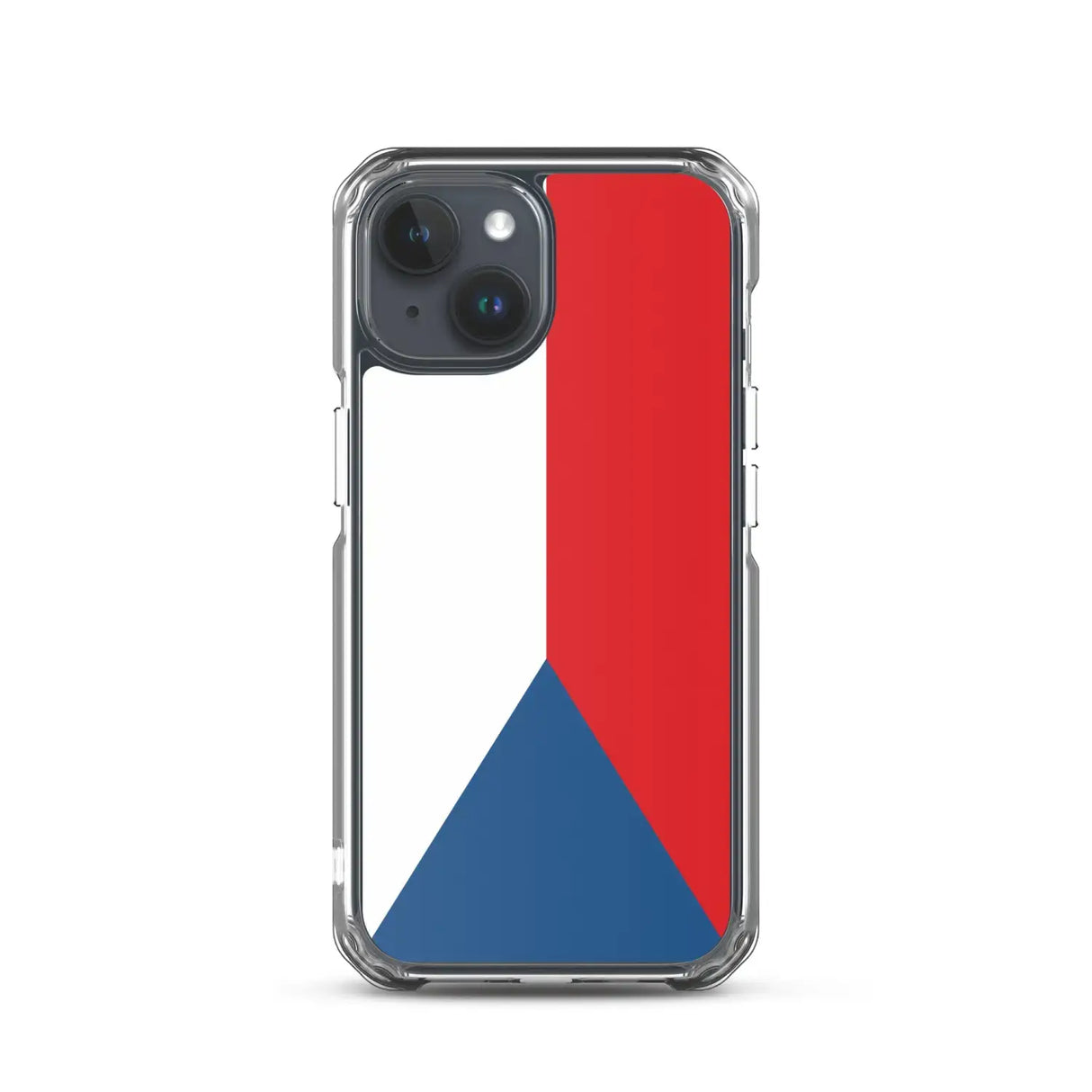 Coque iphone drapeau tchéquie souple antichoc transparente