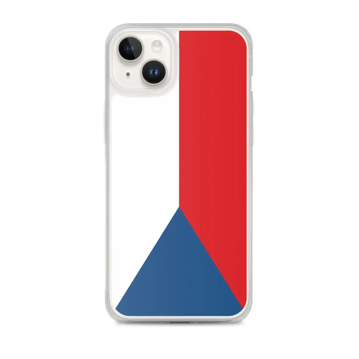 Coque iphone drapeau tchéquie souple antichoc transparente
