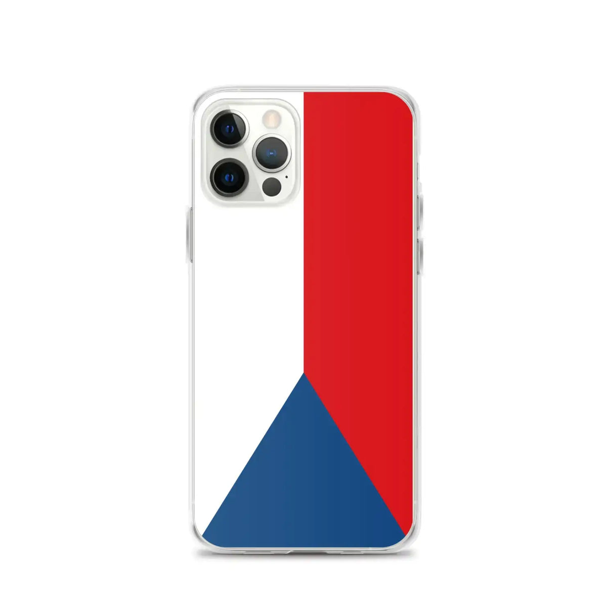 Coque iphone drapeau tchéquie souple antichoc transparente